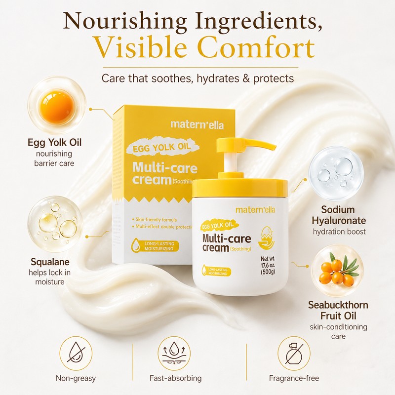 Egg Yolk Oil Body Moisturizer for Dry Skin – Fragrance-Free