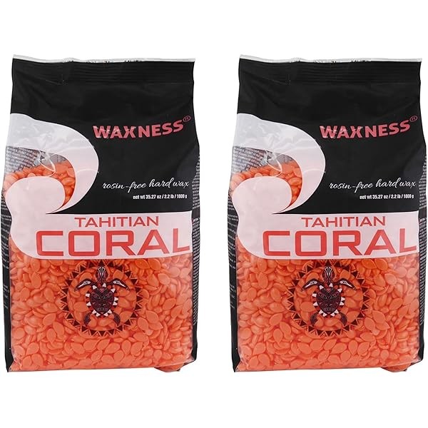 Waxness Tahitian Coral Hard Wax 2.2 lb - Pack of