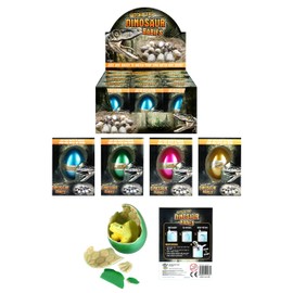 HENBRANDT Dinosaur Babies - Hatching & Growing Egg 6cm In Randomly Assorted Colours (Pack of 1)