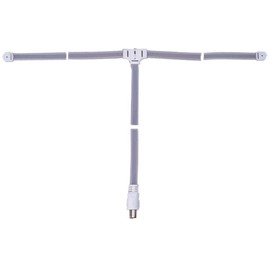 Electrovision T Shape Universal FM Ribbon Aerial Antenna Receiver with Coax Plug Connector and 1.8M Lead To improve Radio Reception