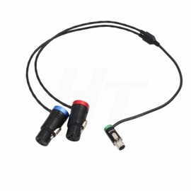 HangTon Transmitter Audio Input Cable for Audio Recorder Microphone Sound Devices to Zaxcom Lectrosonics, Low-Profile TA5F to XLR3F 20 Inch