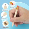PATIKIL Half Pencils Bulk Pack of 24 Pre-Sharpened Short Hexagon