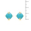 Ivy Gems 9ct Yellow Gold Pineapple Cut Turquoise Stud Earrings