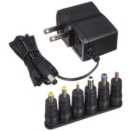 ELPA AC to DC Multi Adapter 6V Switching Household Outlet to DC 6V Voltage High Capacity 1000mA ACD-060S