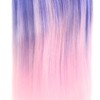 Blue Pink Hair Mannequin Training Head with Holder Hair Styling