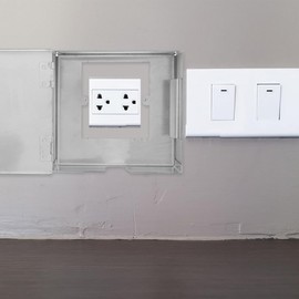 Zerodeko Stainless Steel Outdoor Outlet Cover with Safety Lock, Waterproof Electrical Enclosure for Outlet Protection, Lockable Junction Box for Outdoor and EV Charger Setup