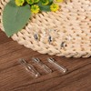 HARFINGTON 5pcs Name on Rice Glass Vial Pendant 6mm Width