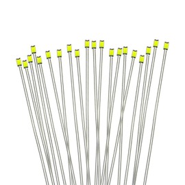 PTFE Wired SMD 0603 Chip LED White 20 Pack Train Model Railway Model Building Model Diorama Model Lighting