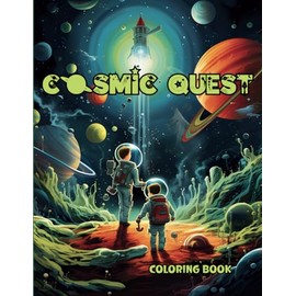 Cosmic Quest: A coloring book of galactic adventure