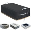 Rectangular Built In Stone Fire Pit Cover For In Ground