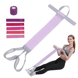 Fabric Resistance Band with Handles & Non-Slip Pedal, 120lb Full-Body Excercise Band,Resistance Loop Exercise Bands Set of 5,Portable Stretch Bands for Leg, Arm & Core, Workout Equipment for Women