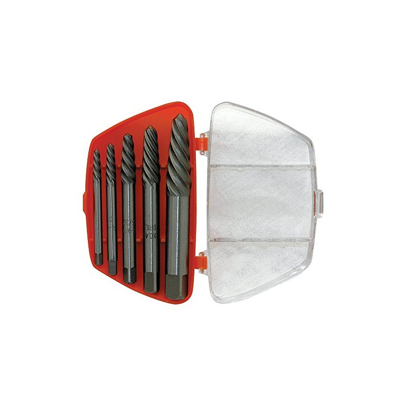 ITC 5-Piece Spiral Screw Extractor Set, 24205