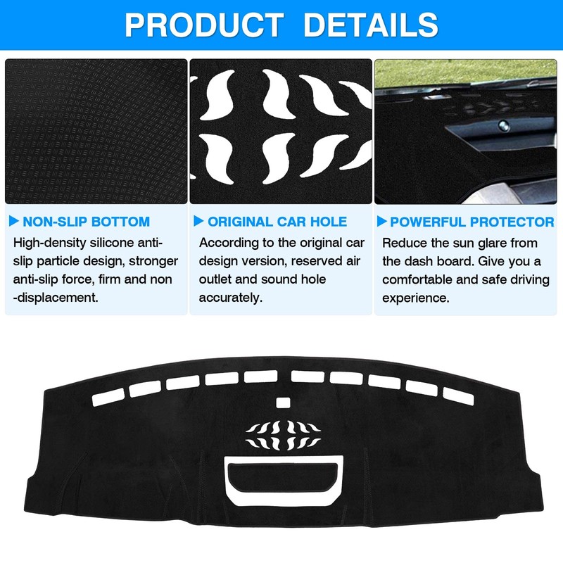 Autorder Dashboard Cover Mat for 2021-2025 2026 Ford F150 F-150