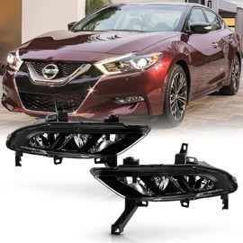ACANII - For 2016-2018 Nissan Maxima Factory Style Bumper Fog Lights Driving Lamps w/Switch & Bulbs Kits Pair Left+Right
