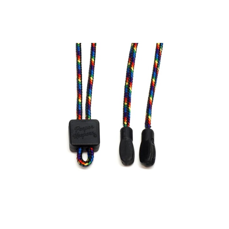 Peeper Keepers Supercord Adjustable 550 Eyeglasses Retainer Cord Rainbow Black