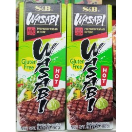 S&B Pack of 2 - S&B Foods WASABI Paste In Tube For Sushi Sashimi  Made in Japan