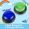 BEAN LIEVE 2-Pack Game Buzzers - Super Bright 4-LEDs, Unique