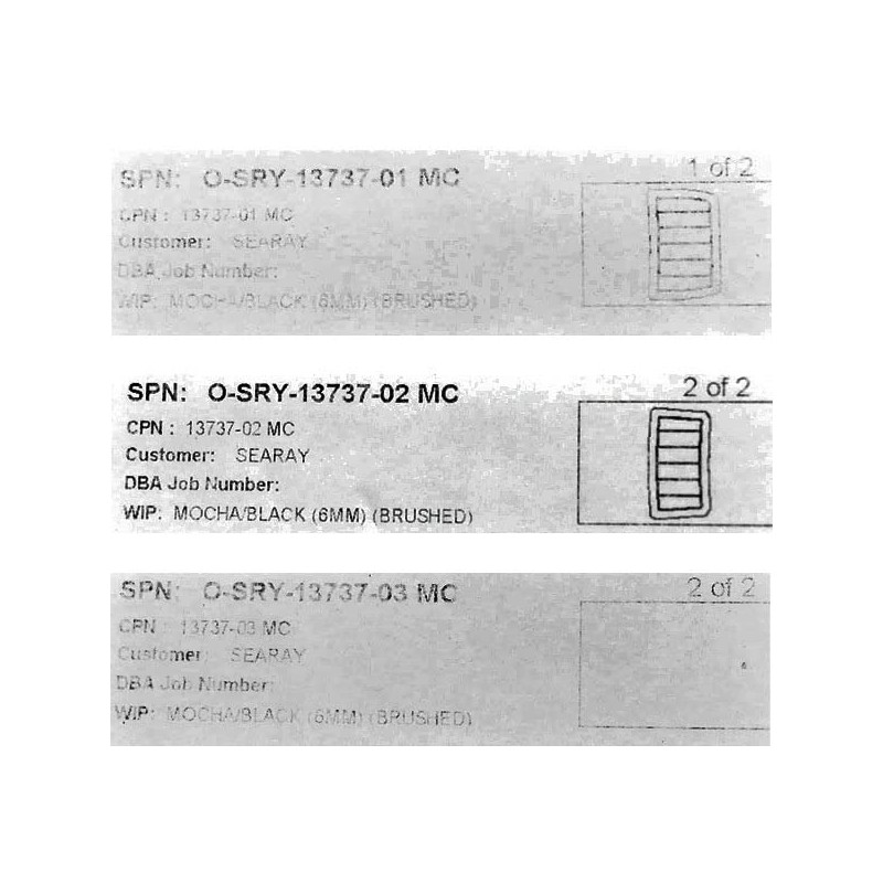 Sea Ray Boat Non-Skid Deck Mat | Step Insert Mocha