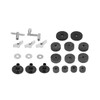 23Pcs Cymbal Felts Sets Stent Tube Clutch Wing Nuts Washer