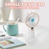 SANCHAISEN Small Portable Misting Fan Rechargeable: Powerful Hand held Usb