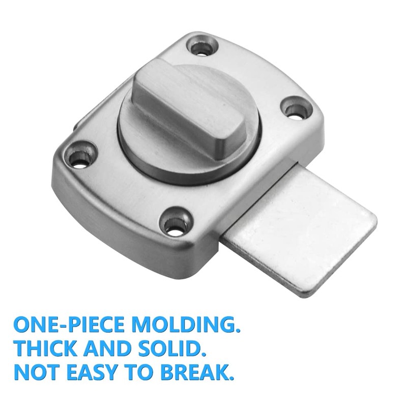 XINMEIWEN 4Pack Rotate Bolt Door Catch Gate Catches Security Door