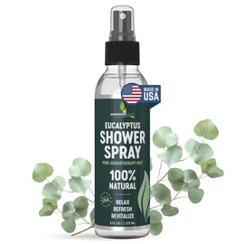 Pure Eucalyptus Shower Spray 8oz - Eucalyptus Spray for Shower, Sauna and Spa - Steam Room Oil - 100% Pure and Organic Oil - Made in USA