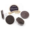 Adsamm® / 4 x felt pads with nail / brown