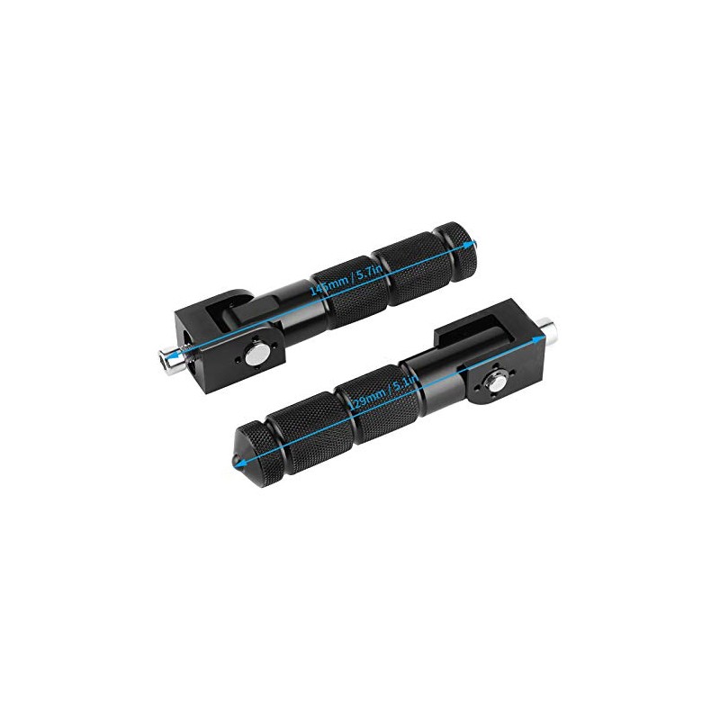 Ejoyous Pack of 2 Motorcycle Footrests, 90 Degree Folding Foot