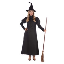 Bristol Novelty AF131XL Witch Wickedest Witch Costume, Size XL, Women, Plain, Black, 18-20
