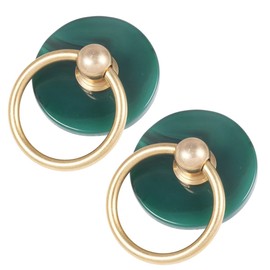 Nupuyai Cabinet Knobs, Furniture Knobs, Agate Handles, Drawer Knobs, Furniture Handles, Door Knobs for Cupboard, Chest of Drawers, Pack of 2