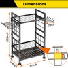 3 Tier Garden Tool Organizer, Garage Storage and Organization, Metal