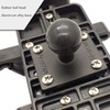 zkm Aluminium Square Mount Base mit Kugelkopf für Ram Mount