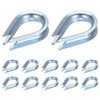 M METERXITY 12-Pack Wire Rope Thimbles, M6 Carbon Steel 6mm
