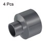 PATIKIL PVC Reducer Pipe Fitting 50x25mm, 4 Pack Straight Coupling
