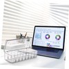 KOMBIUDA 2 Pcs Clear Cable Organizer Boxes Multi Storage for