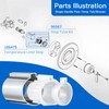 ZXFENG Stop Tube and Temperature Limit Stop Kit Replacement,Compatible with