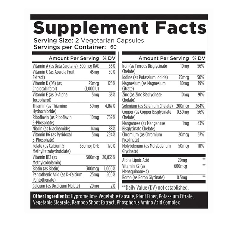 Phillauri Phillauri Methylated - Multivitamin Capsules | Methylated Multivitamin Supplement