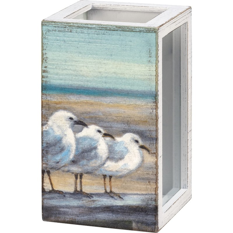 Primitives by Kathy Sea Turtle Home Décor Shell Holder,Blue
