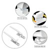 Yuiturt 2 Pcs Window Handle, Double Glazing UPVC Window Handles,