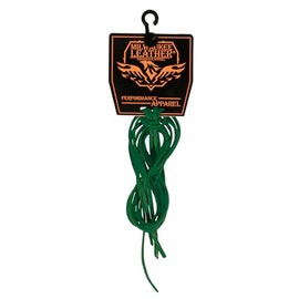 Milwaukee Leather MP7910 Green Replacement Leather Side Lacing 72 Inch Long - One Size
