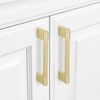 BUKOBYHE 10 Pack 5Inch Kitchen Cabinet Handles Brushed Brass Knurled