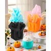 IN-JOOYAA 10 Pcs Black Square Gift Bags with Tissue Paper