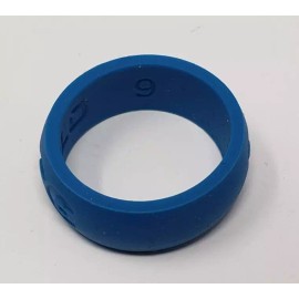 Qalo Silicone Ring Size 9 Blue USCG Military Qalo NEW