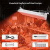 Chicken Coop Heater Chicken Heat Lamp, 200-400 Watt Two-Stage Temperature