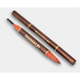 Pluma Diamalfi 2 puntas ultrafina cejas y barba marrón claro