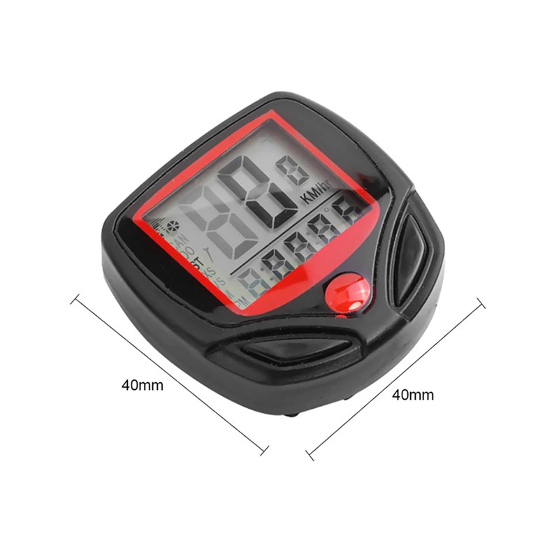Bicycle Speedometer with 14 Functions, Bicycle Computer with Speedometer, Waterproof,