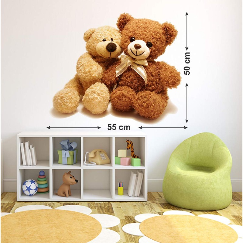 Wallstick Teddy Collection Wallsticker (Vinyl 55 cm x 50 cm)