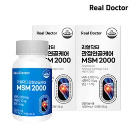 formulaReal Doctor Real Doctor Joint Cartilage Care MSM 2000 2 1050mgx120 tablets (120 days worth) Bone Health Joint Cartilage Vitamin D Manganese / 리얼닥터 관절 연골 케어 MSM 2000 1050mgx120정  2개 (120일분) 뼈 건강 관절 연골 비타민D 망간