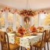 Jhfinely 3 Pcs Happy Thanksgiving Tablecloth - Turkey Fall Plastic