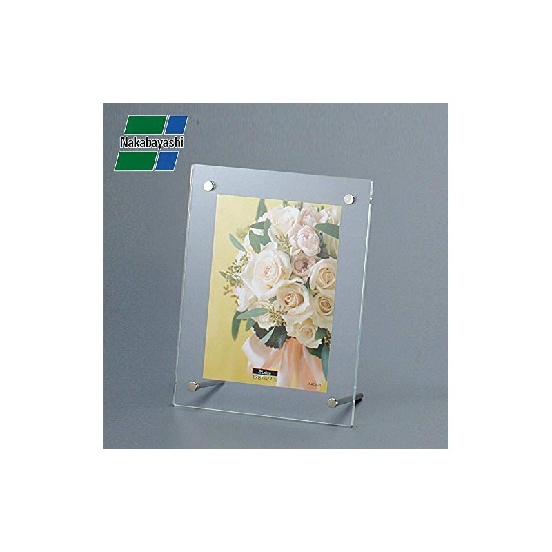 NAKABAYASHI ACS-2L Acrylic Picture Frame, Standing Type, 2L Format